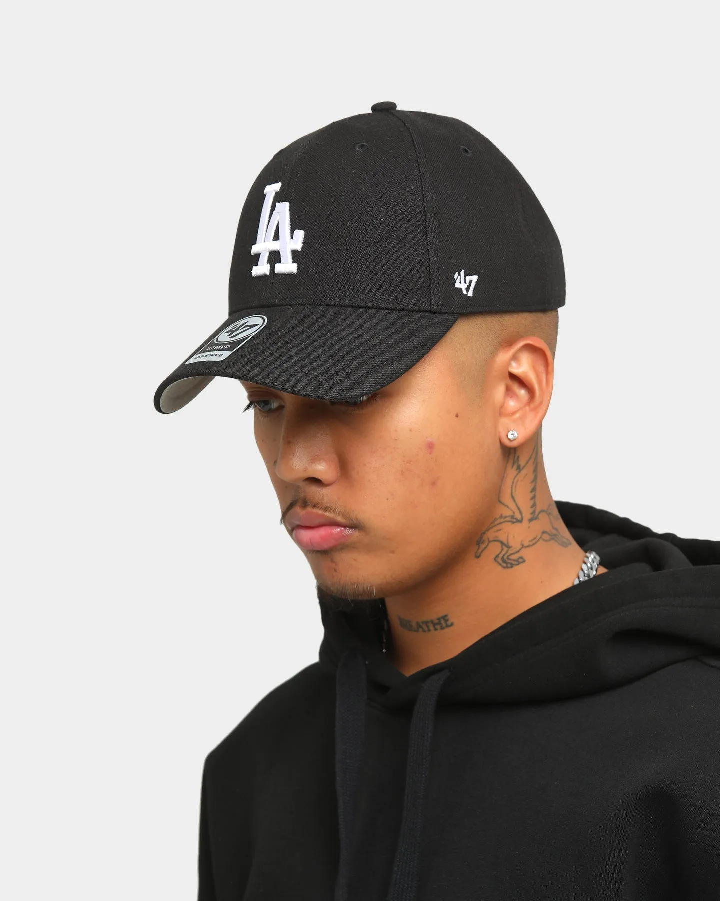 47 Brand Los Angeles Dodgers MVP Strapback Black/White