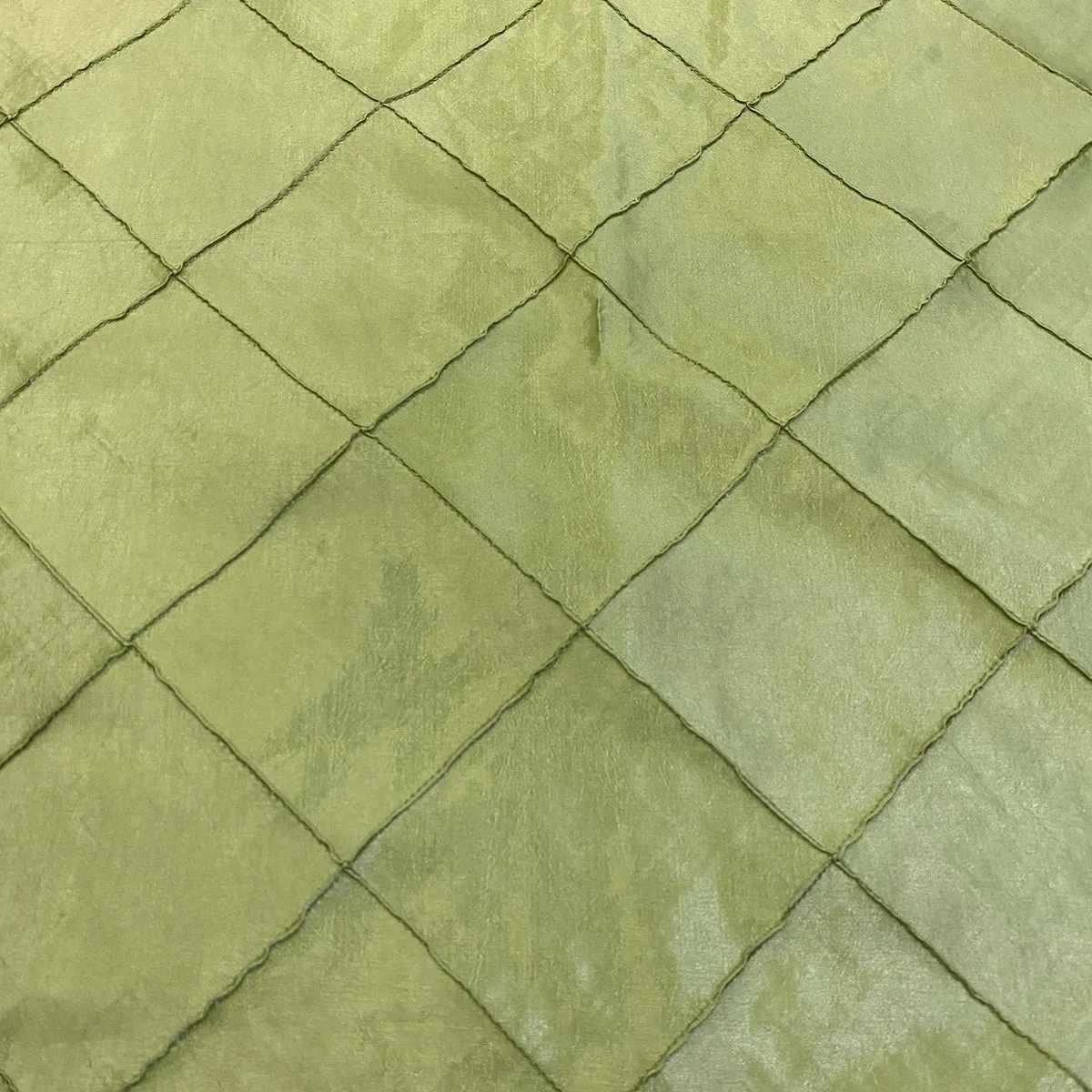 4" Pintuck Taffeta Table Linen in Sage 103