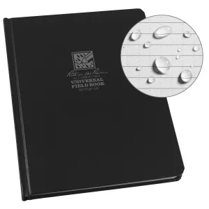 6 X 8 Bound Book - Fabrikoid Cover - Universal - Black