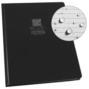 8.5 X 11 Bound Book - Fabrikoid Cover - Universal - Black