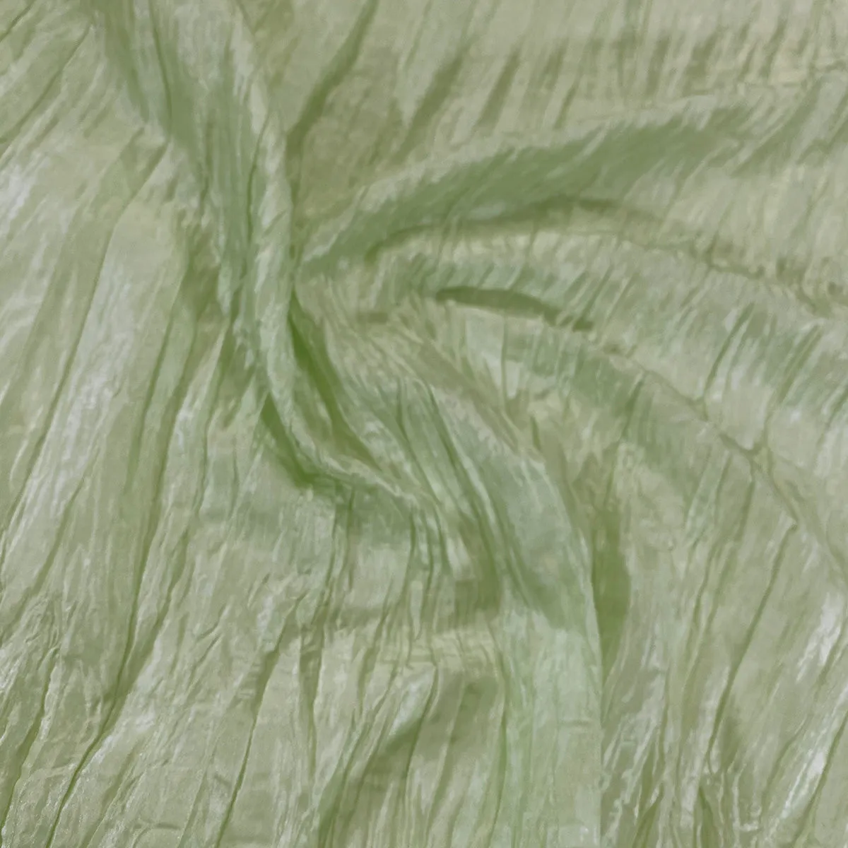 Accordion Taffeta Table Linen in Sage 103