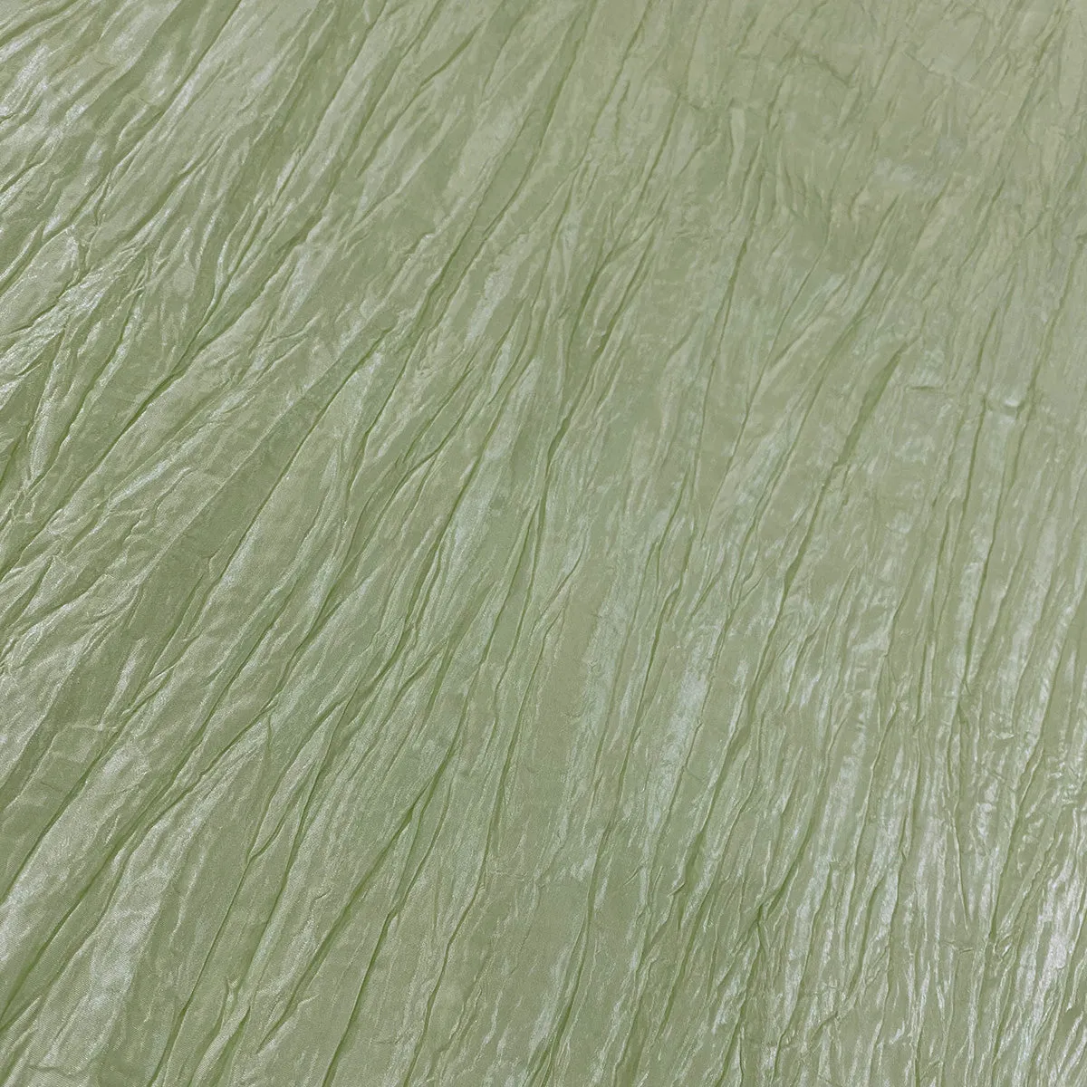 Accordion Taffeta Table Linen in Sage 103