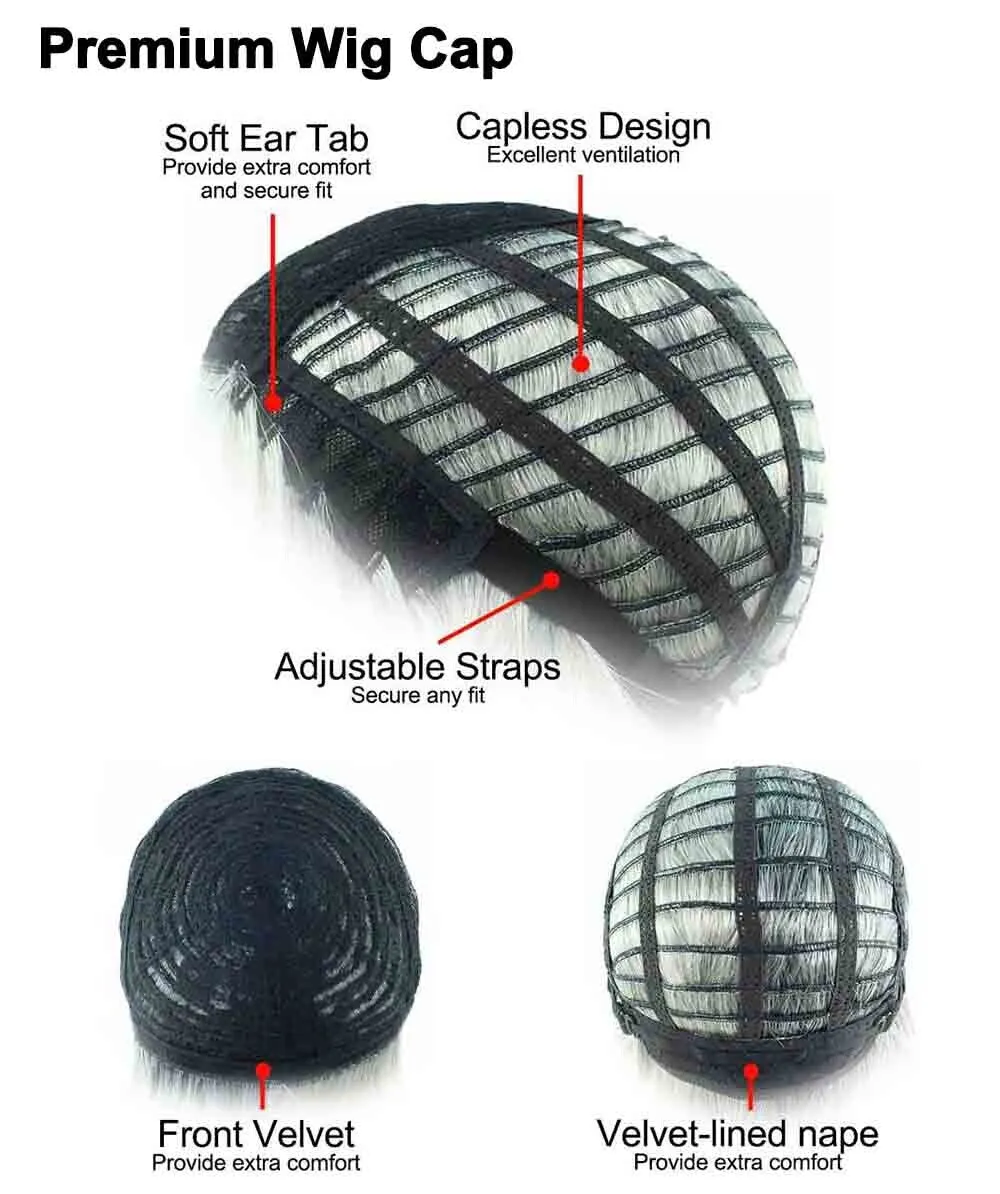 Adult Men's Medium Black Wig| Perfect for Halloween| Flame-retardant Synthetic Fiber