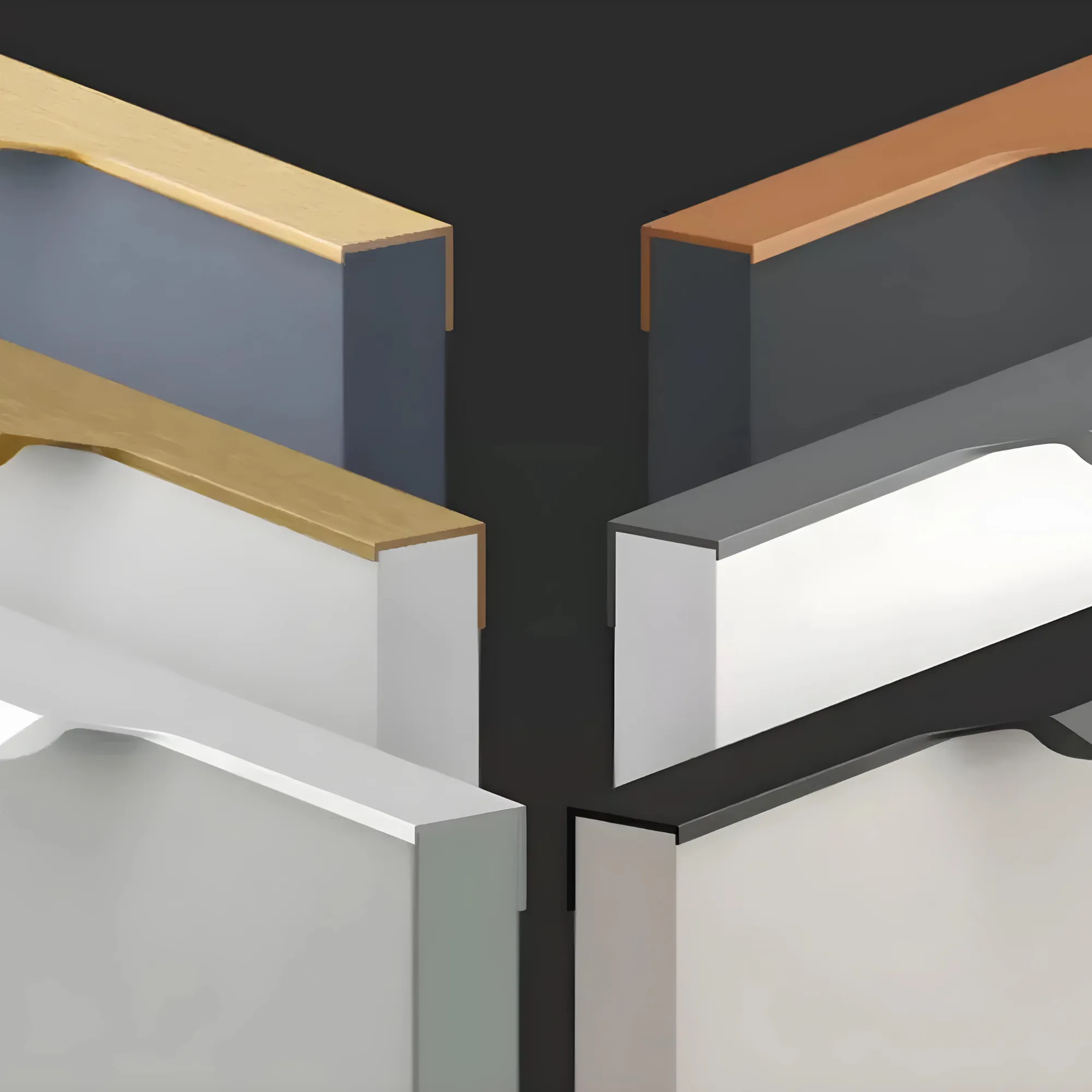 ALEYNA / Long Invisible Cabinet Edge Pull Handle