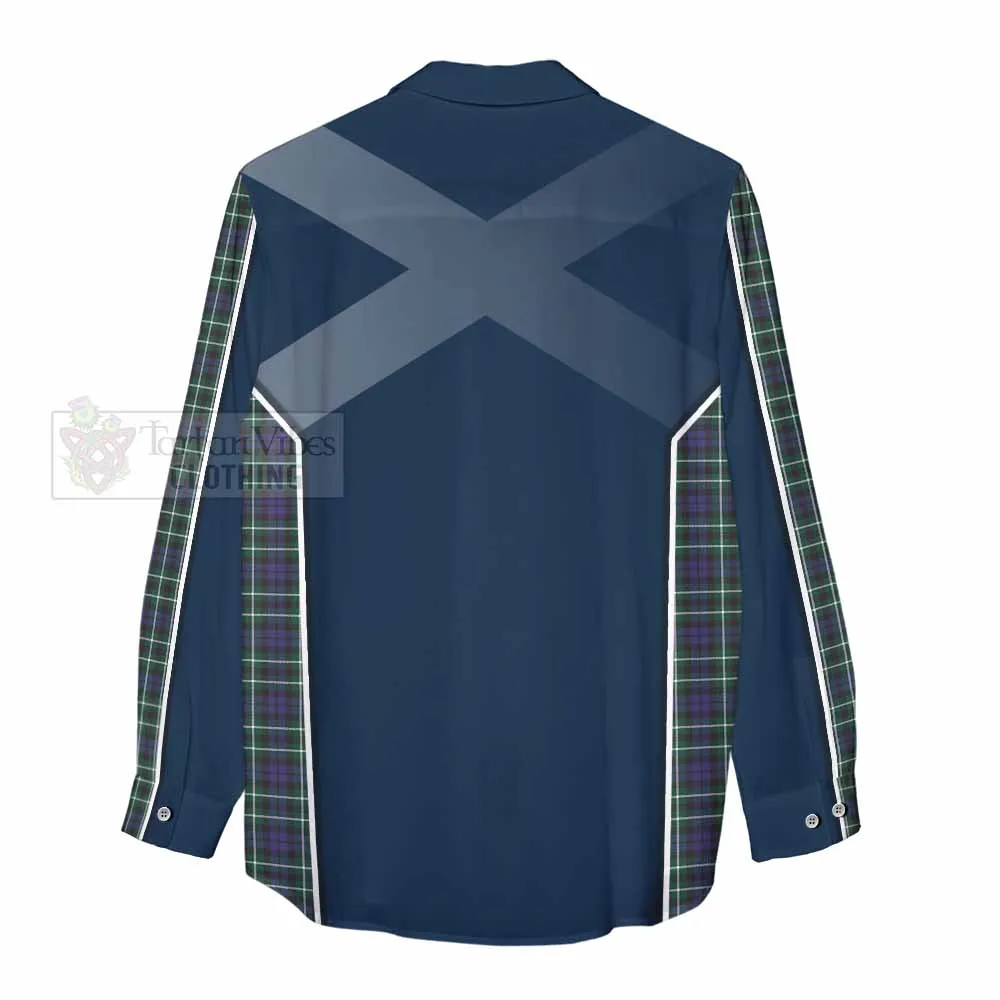 Allardice Tartan Women's Casual Shirt with Family Crest and Lion Rampant Vibes Sport Style