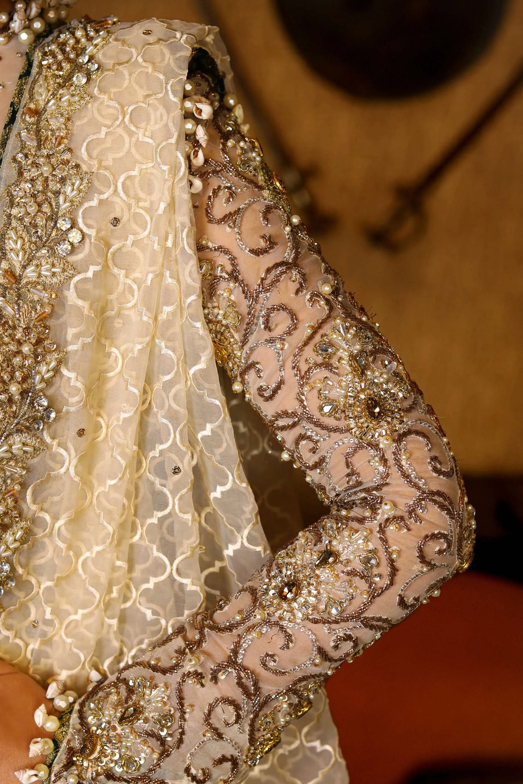Arif Ashraf - Kesar - Lehnga - Ivory - 3 Piece