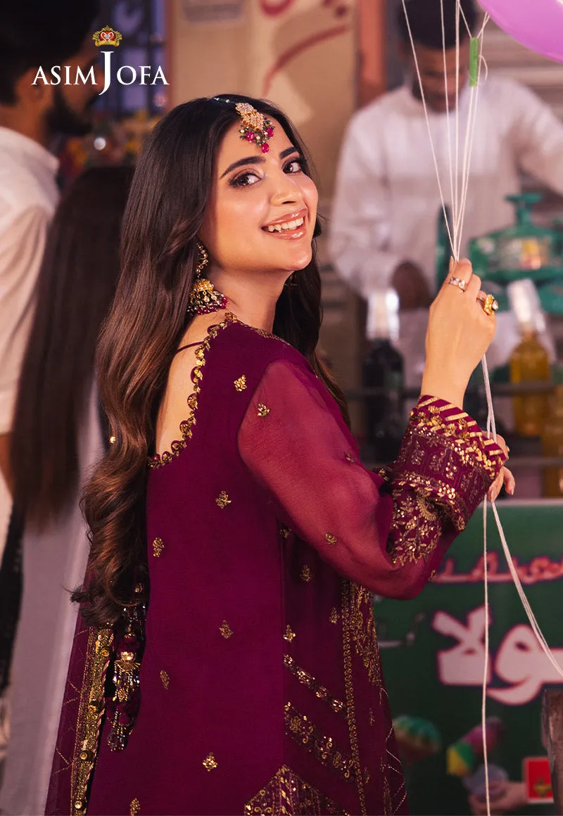 Asim Jofa Chamkeeli Festive Formals – AJKK-18 Embroidered Chiffon