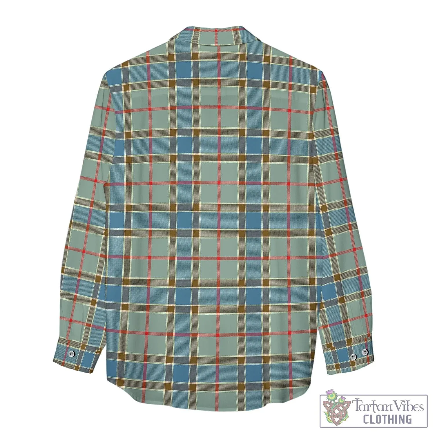 Balfour Blue Tartan Women's Casual Shirt