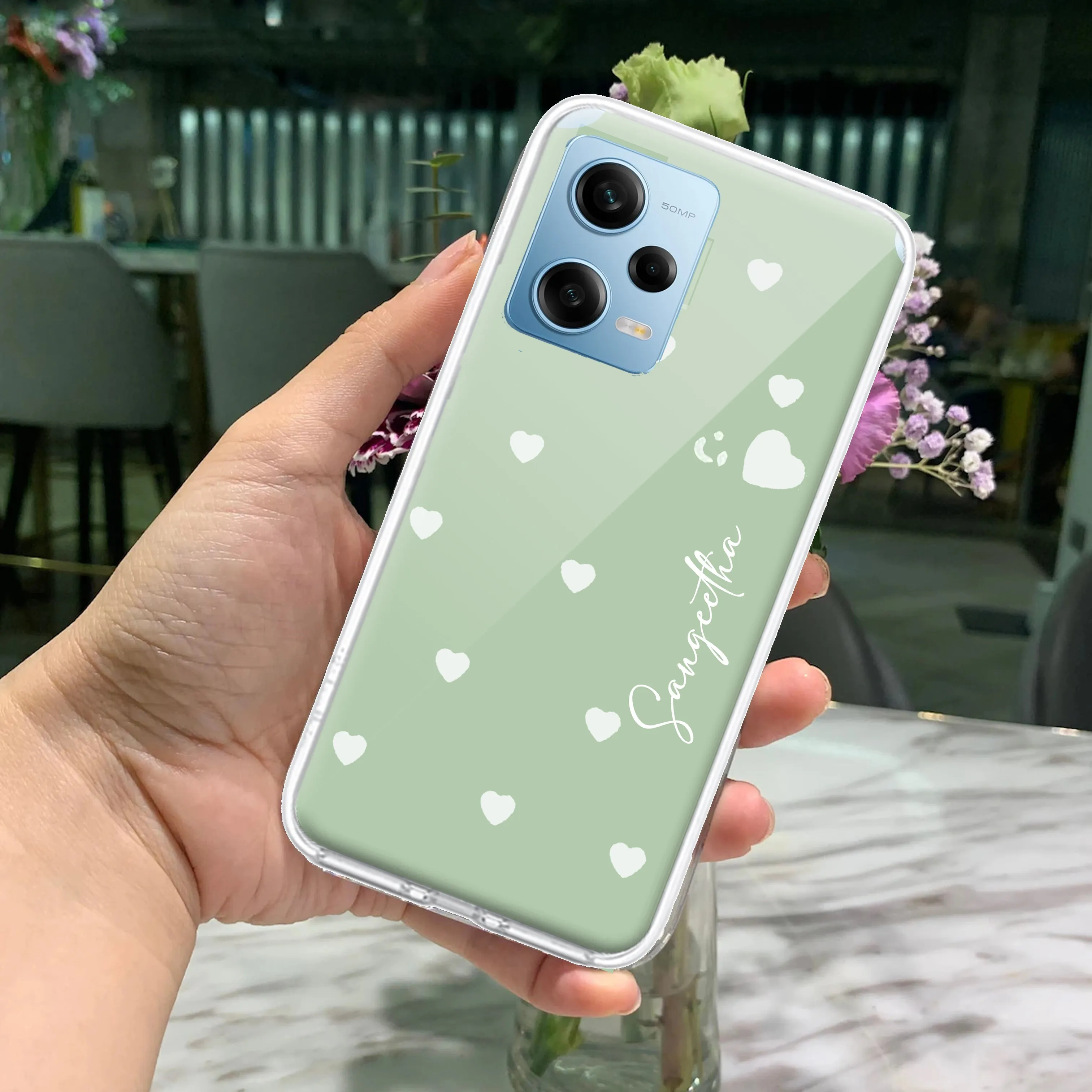 Be Loved Customize Transparent Silicon Case Mint Green For Redmi/Xiaomi