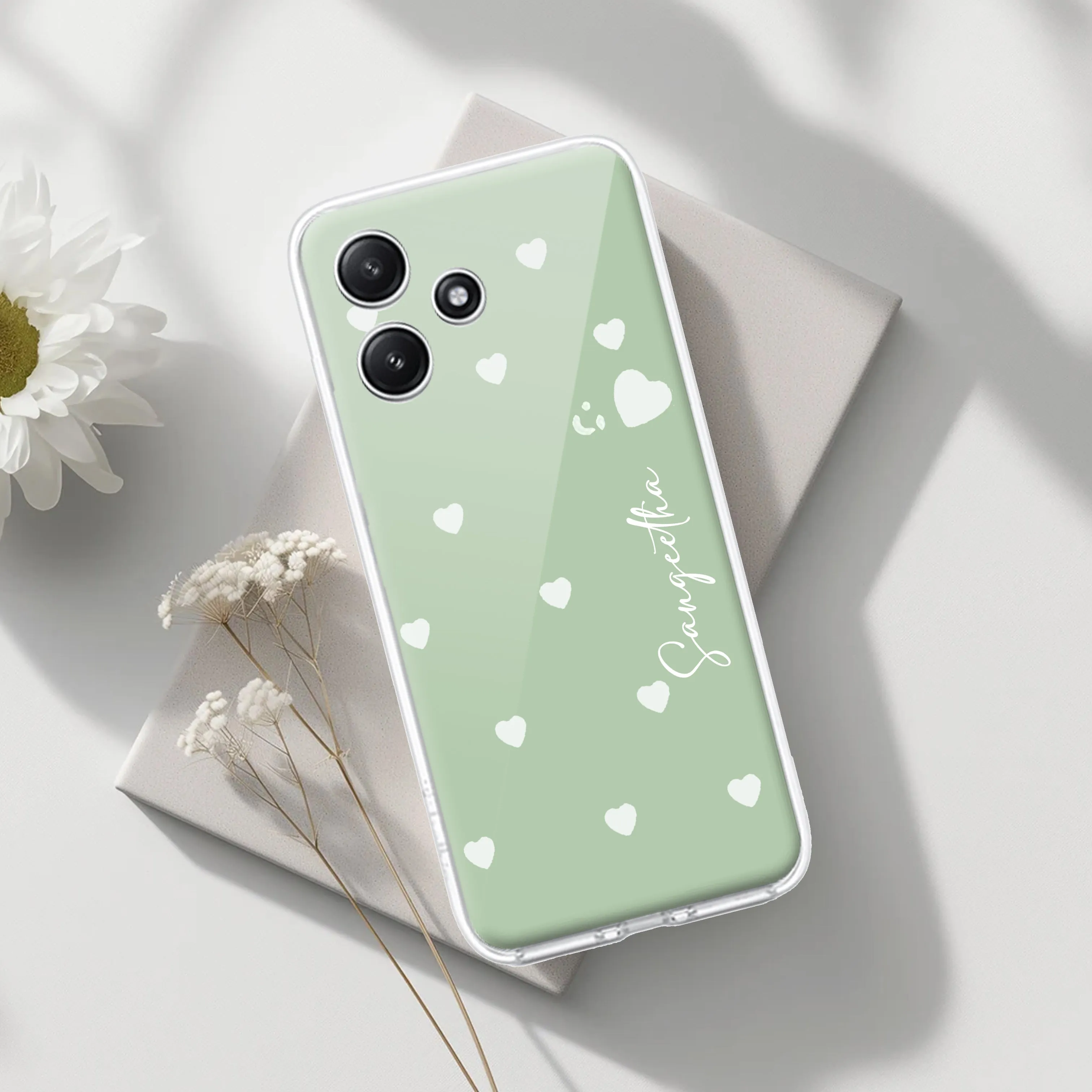 Be Loved Customize Transparent Silicon Case Mint Green For Redmi/Xiaomi