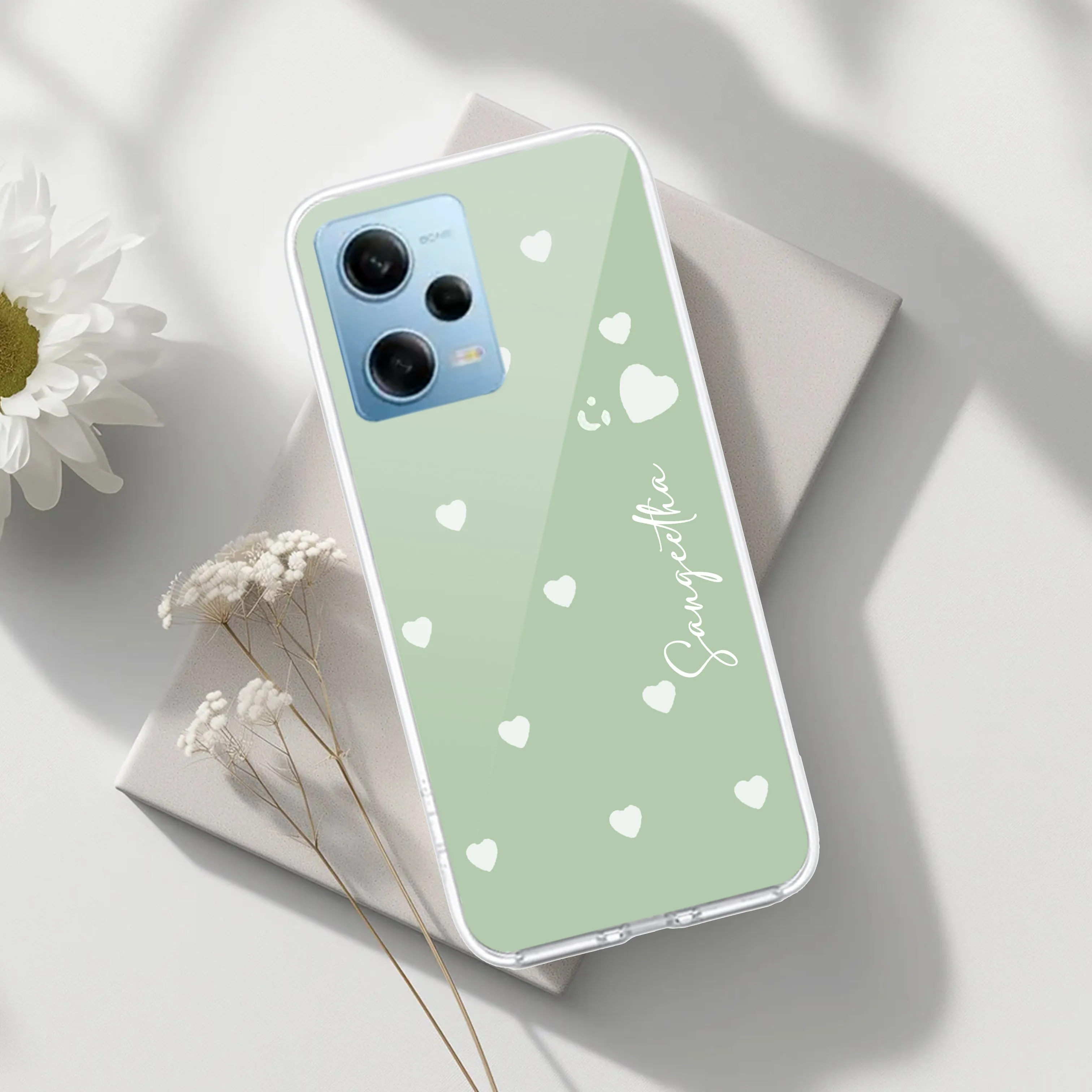 Be Loved Customize Transparent Silicon Case Mint Green For Redmi/Xiaomi