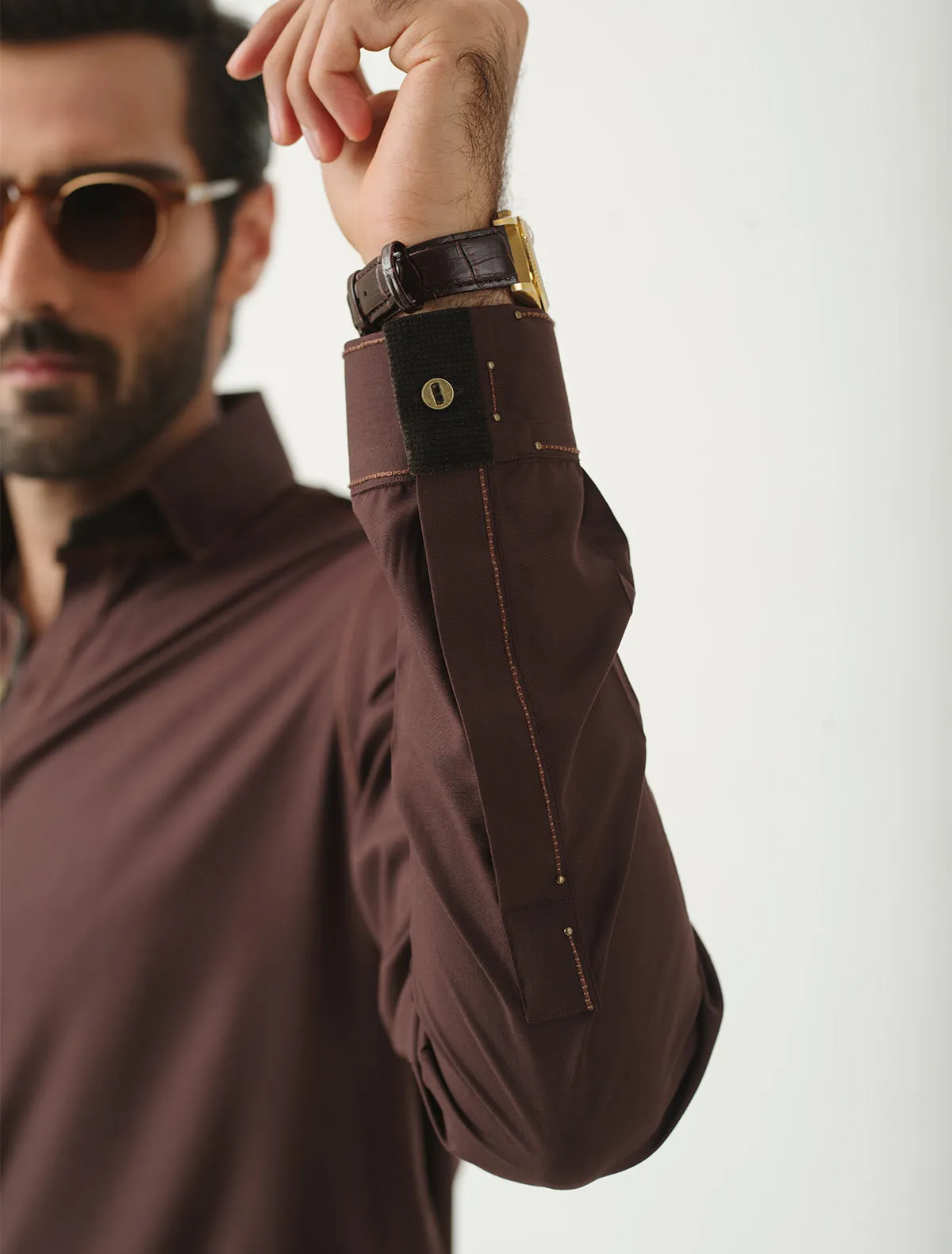 BROWN - REVIT DETAILED KAMEEZ SHALWAR