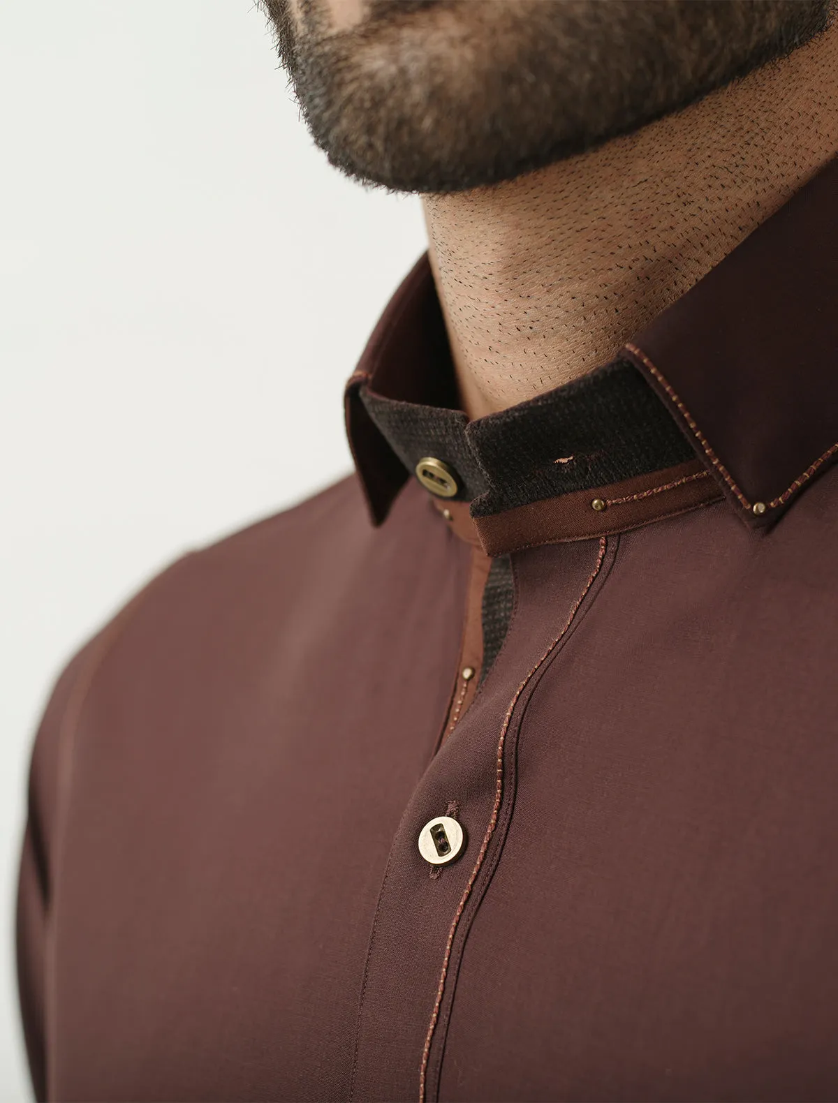 BROWN - REVIT DETAILED KAMEEZ SHALWAR