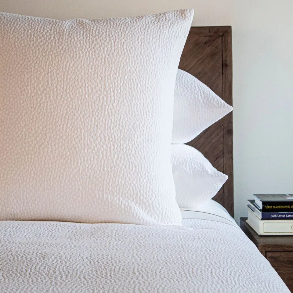 Bubble White Matelassé Coverlet Set by Ann Gish