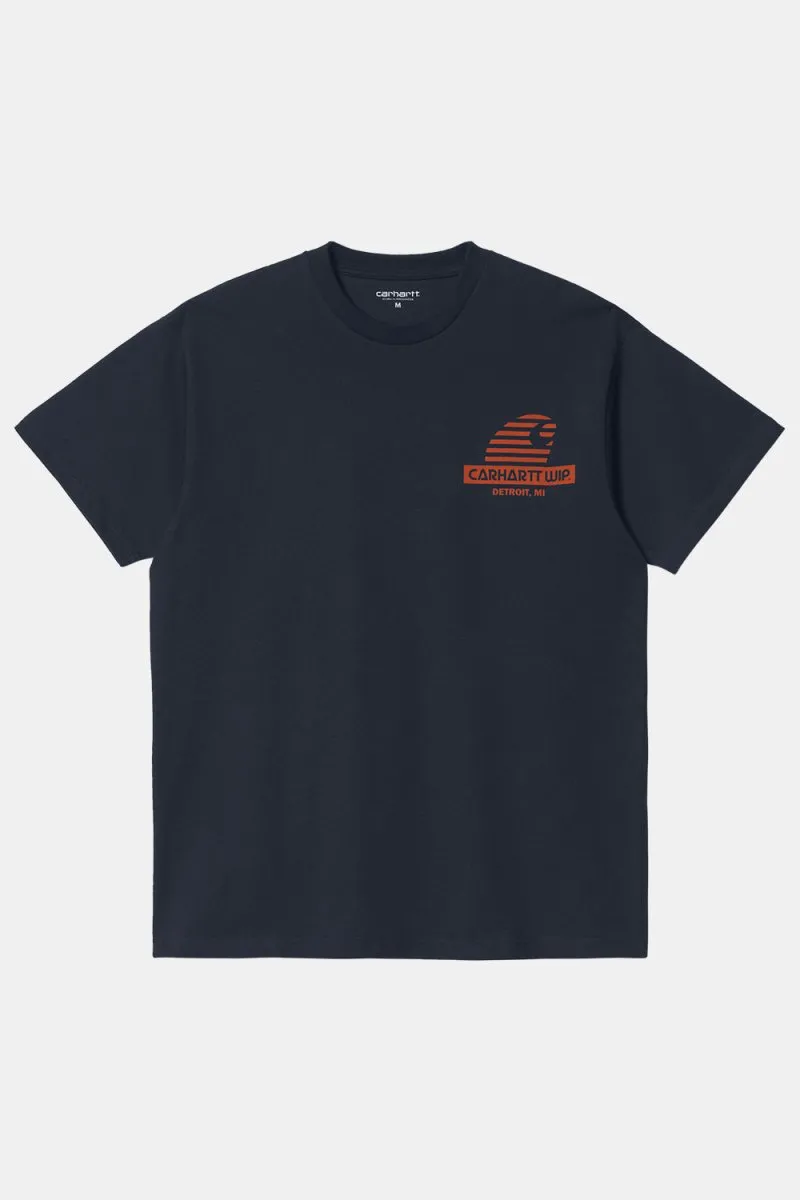 Carhartt WIP Short Sleeve Mechanic Pocket T-Shirt (Dark Navy / Brick)