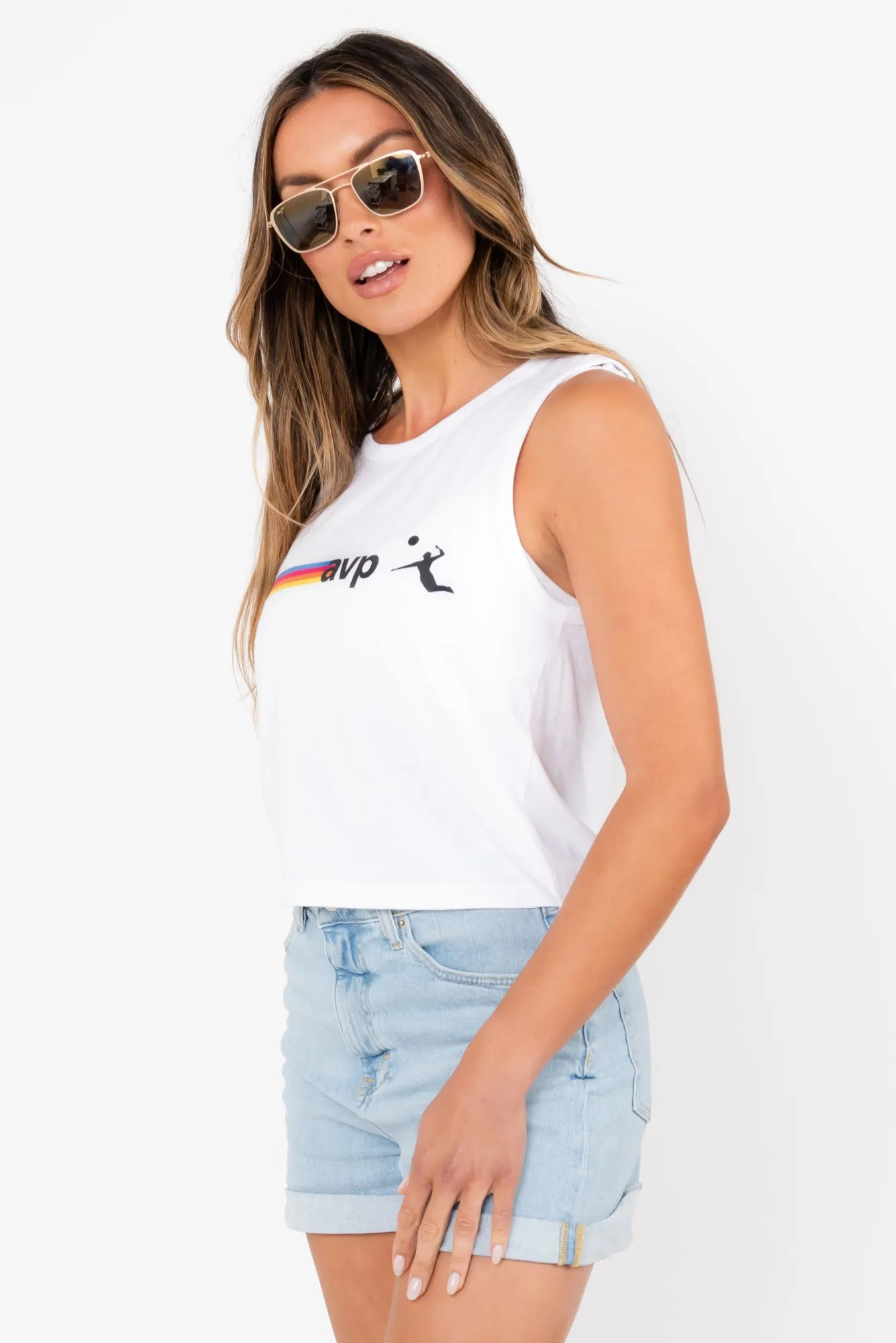 Cropped AVP Sunset Tank