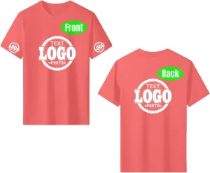 Custom T Shirts for Women Men with Your Logo Text Photo Personalized T Shirts Custom Shirt Design Your Own Custom Tee Shirt