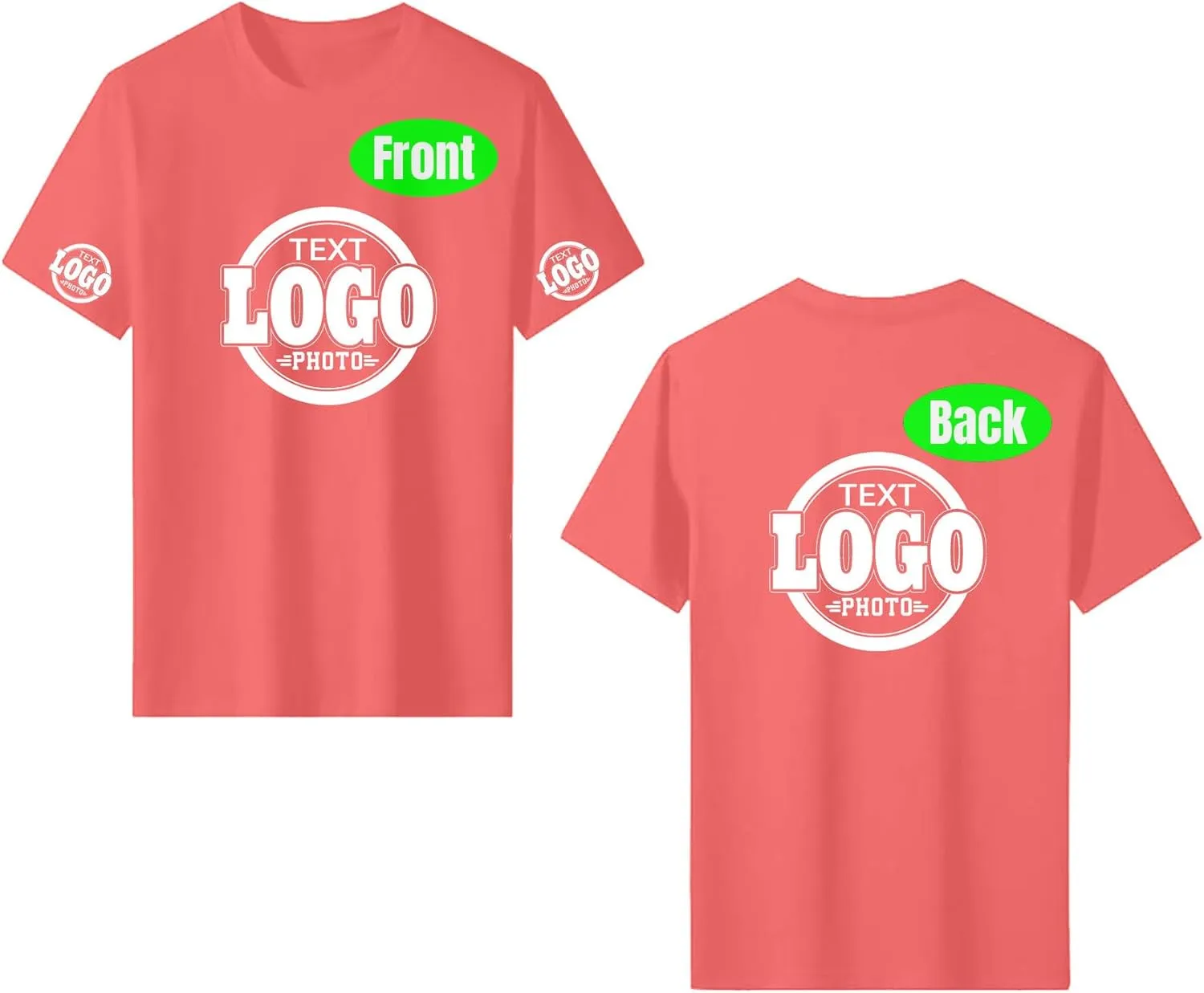 Custom T Shirts for Women Men with Your Logo Text Photo Personalized T Shirts Custom Shirt Design Your Own Custom Tee Shirt