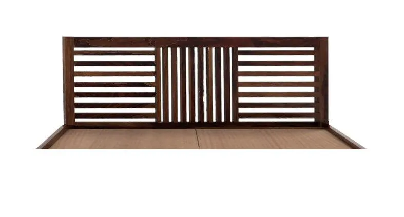 DIMO BED QUEEN Sheesham Wood (Honey Finish)