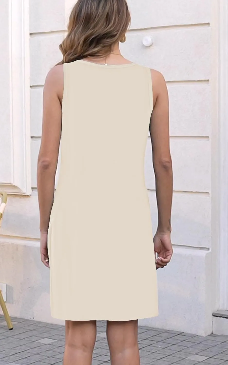 Disamer Womens Summer Dress 2025 Casual Button Down V Neck Sleeveless Boho Floral Beach Sundresses Vacation A-Line Dresses
