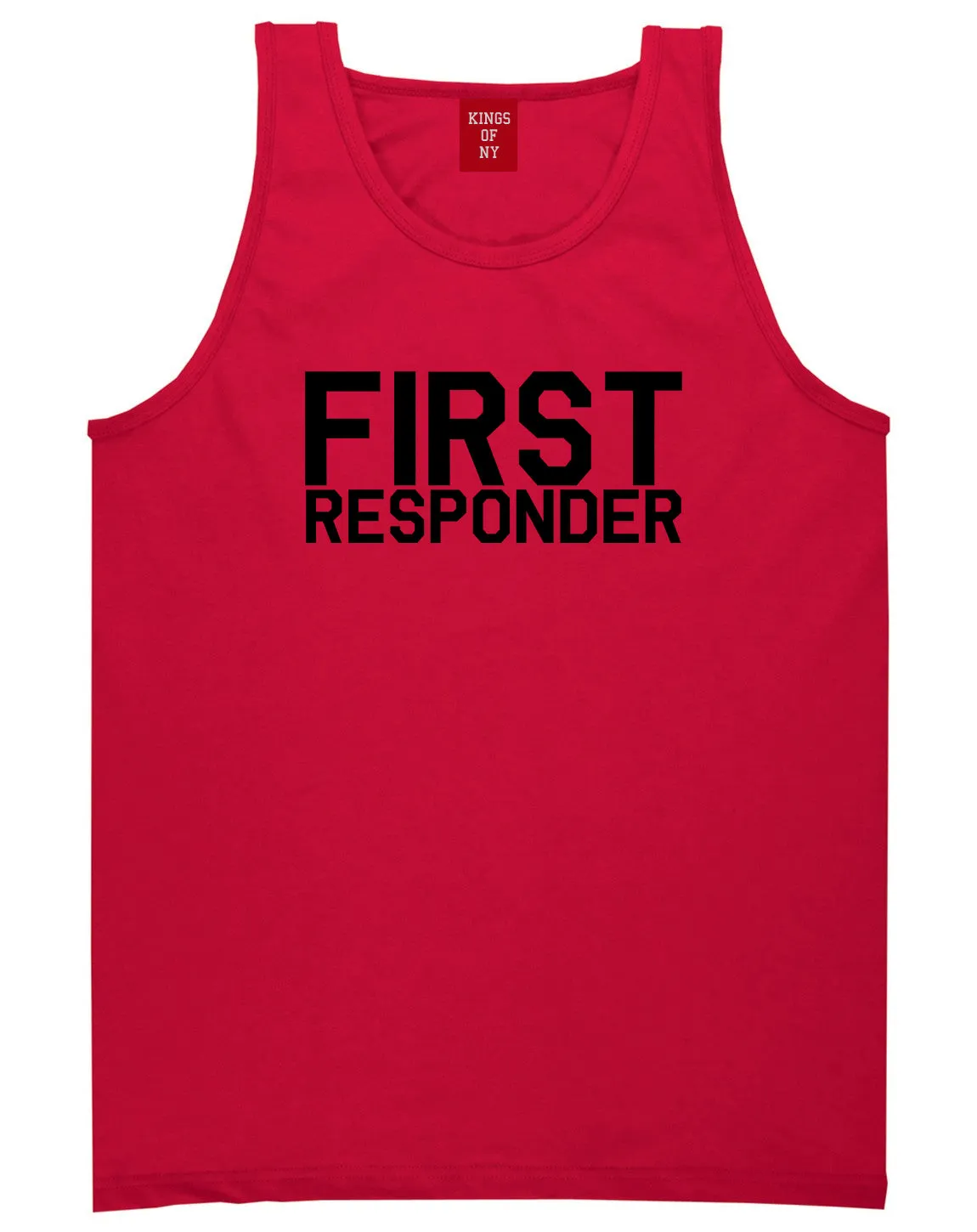 First Responder Firefighter Mens Tank Top Shirt
