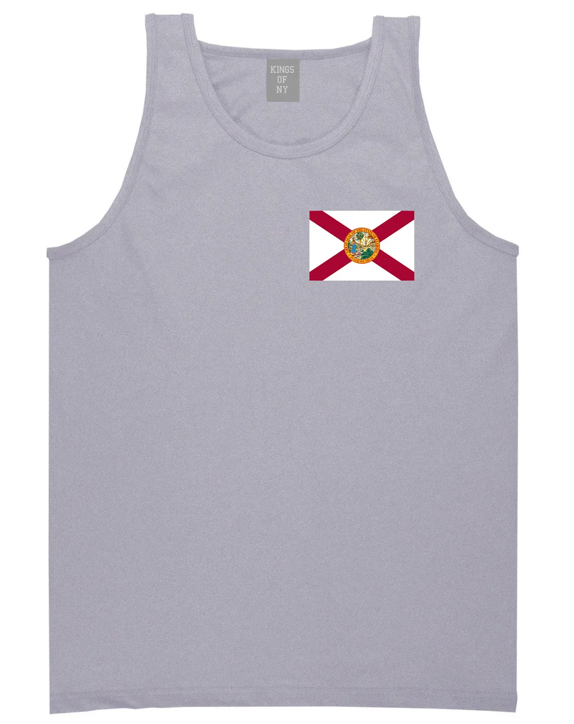 Florida State Flag FL Chest Mens Tank Top T-Shirt