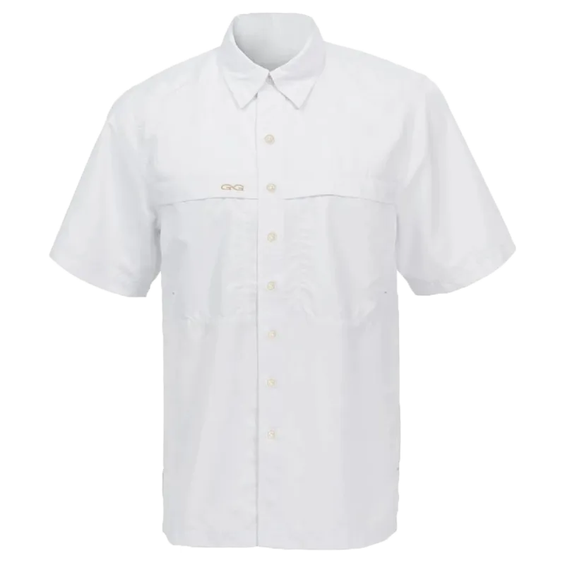 Gameguard Men's Microfiber White Short Sleeve Shirt - Big