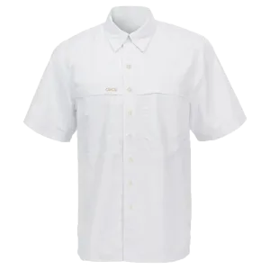Gameguard Men's Microfiber White Short Sleeve Shirt - Big