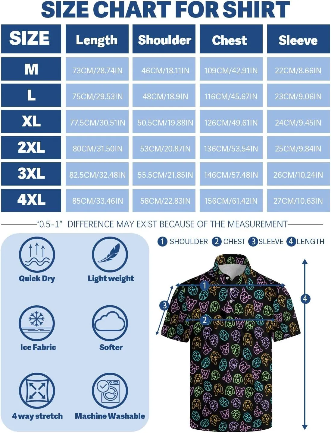 Golf Shirts for Men Short Sleeve Polo Shirt Performance Moisture Wicking Dry Fit Golf Polo Shirts