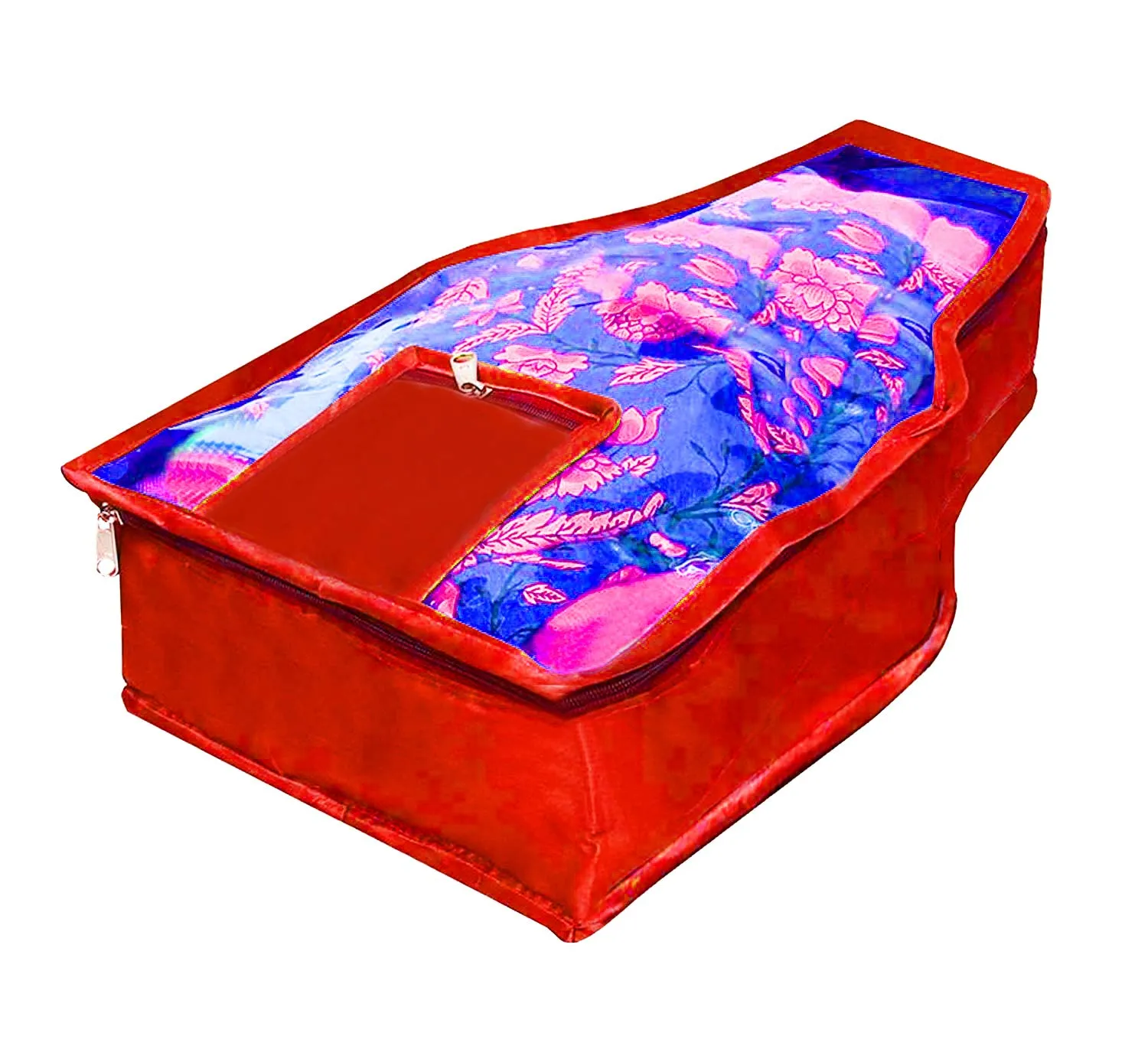 Kuber Industries 2 Piece Non Woven Blouse Cover Set (Red) - CTKTC23266,Standard
