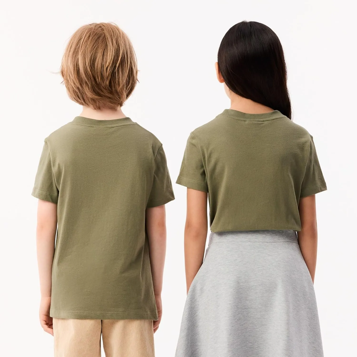 Lacoste Little Kid Plain Cotton Jersey T-Shirt