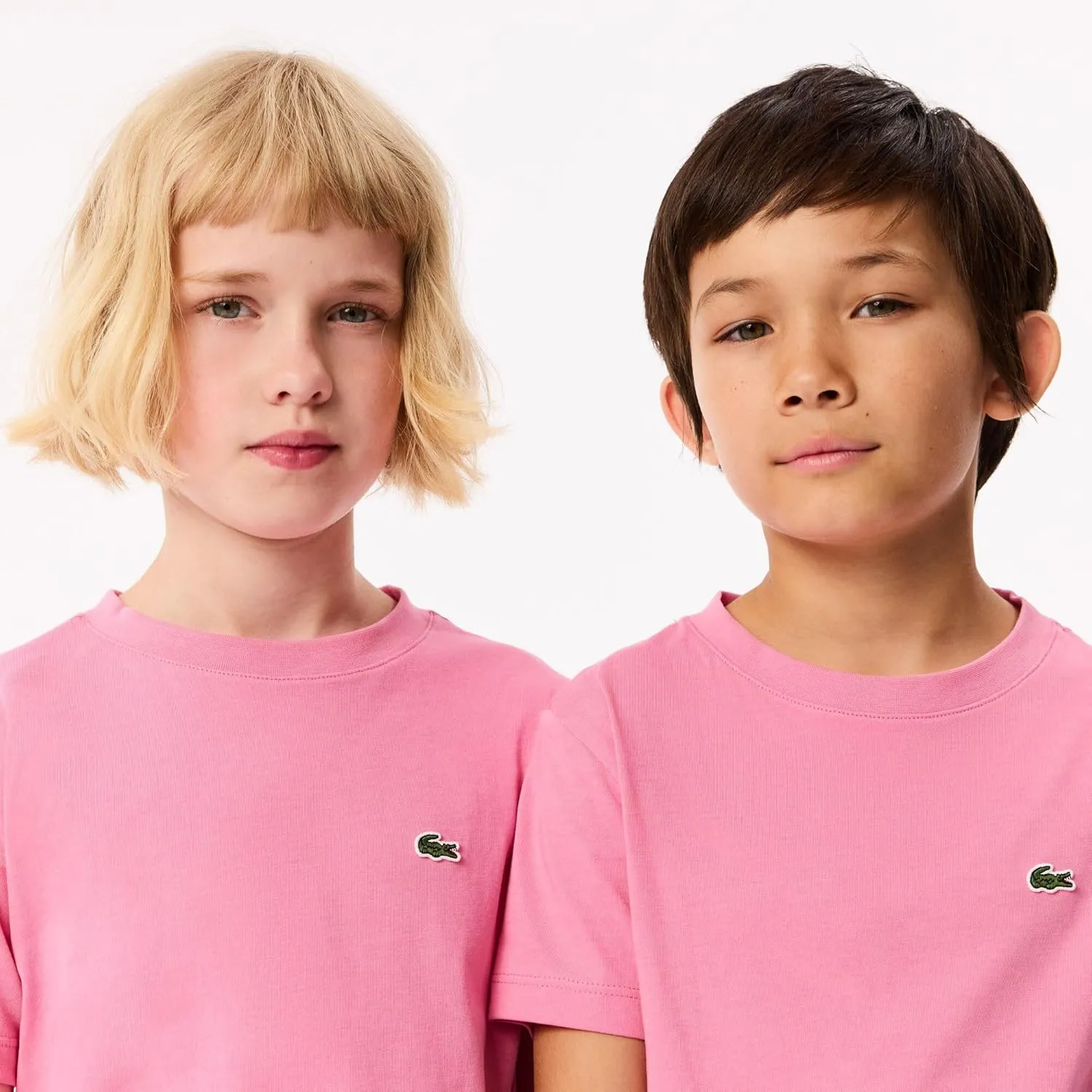 Lacoste Little Kid Plain Cotton Jersey T-Shirt