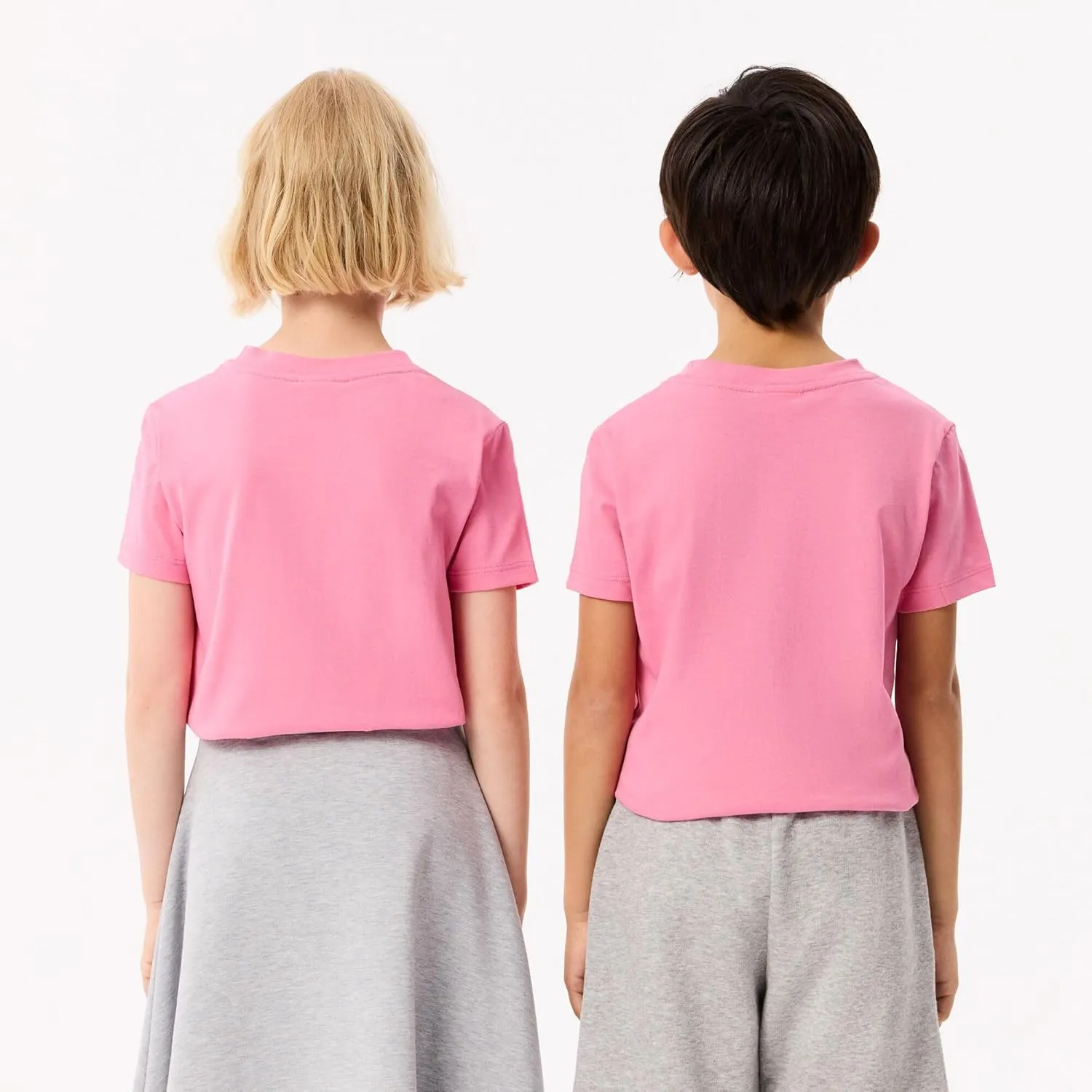 Lacoste Little Kid Plain Cotton Jersey T-Shirt