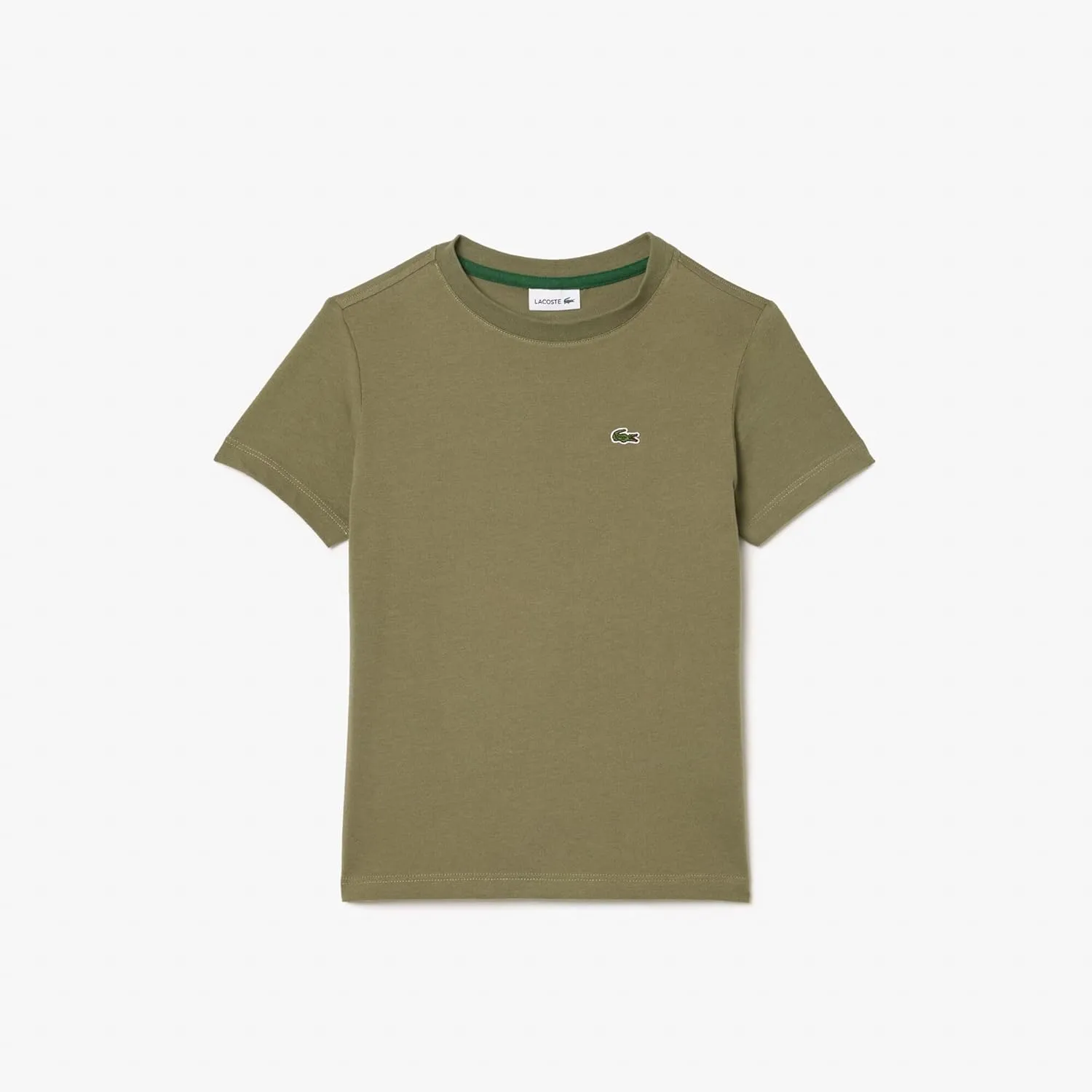 Lacoste Little Kid Plain Cotton Jersey T-Shirt