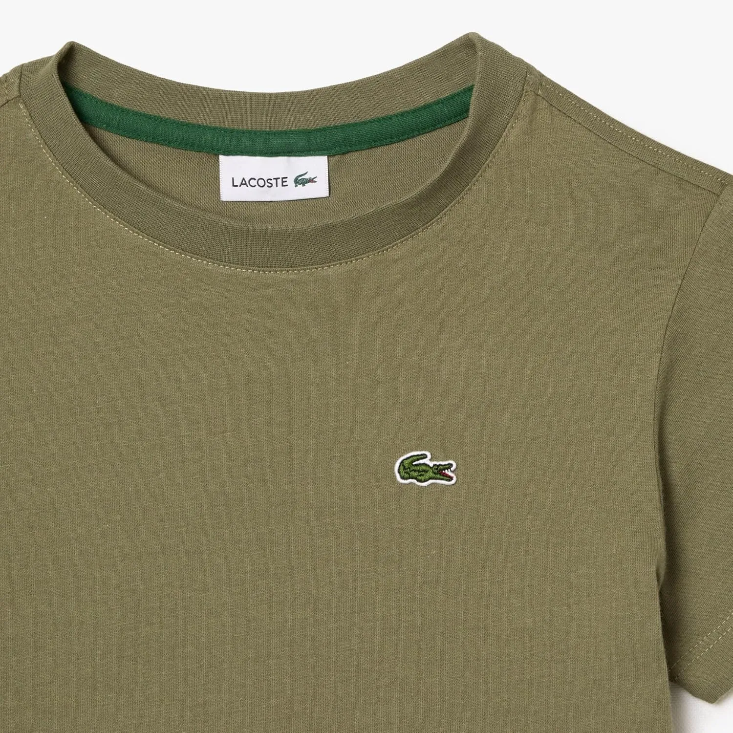 Lacoste Little Kid Plain Cotton Jersey T-Shirt