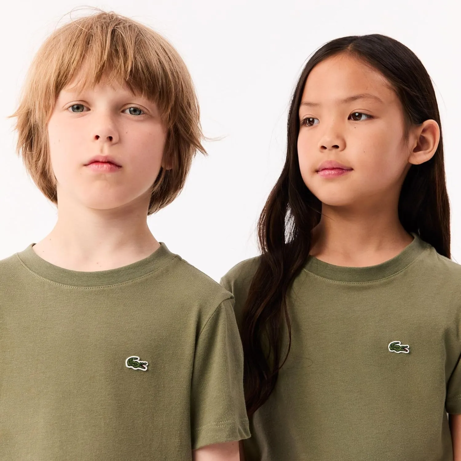 Lacoste Little Kid Plain Cotton Jersey T-Shirt