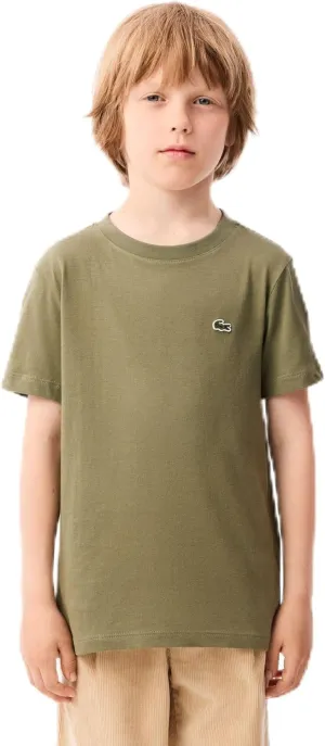 Lacoste Little Kid Plain Cotton Jersey T-Shirt