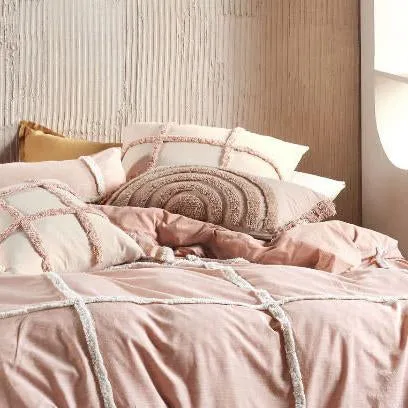 Lyndon Brandy Quilt Cover Set by Linen House