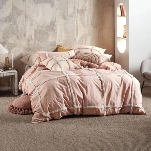 Lyndon Brandy Quilt Cover Set by Linen House