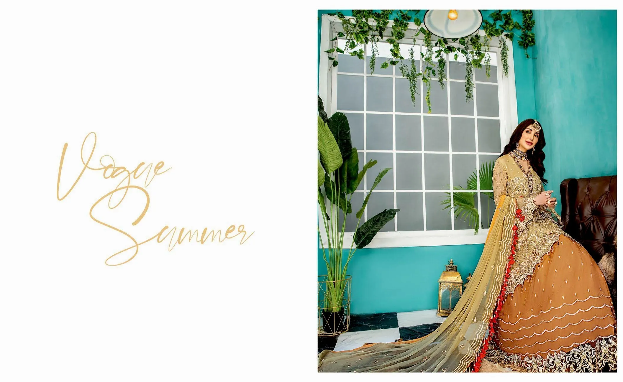 Maryam's Gold Luxury Embroidered Chiffon Collection Vol 7 – MG-80