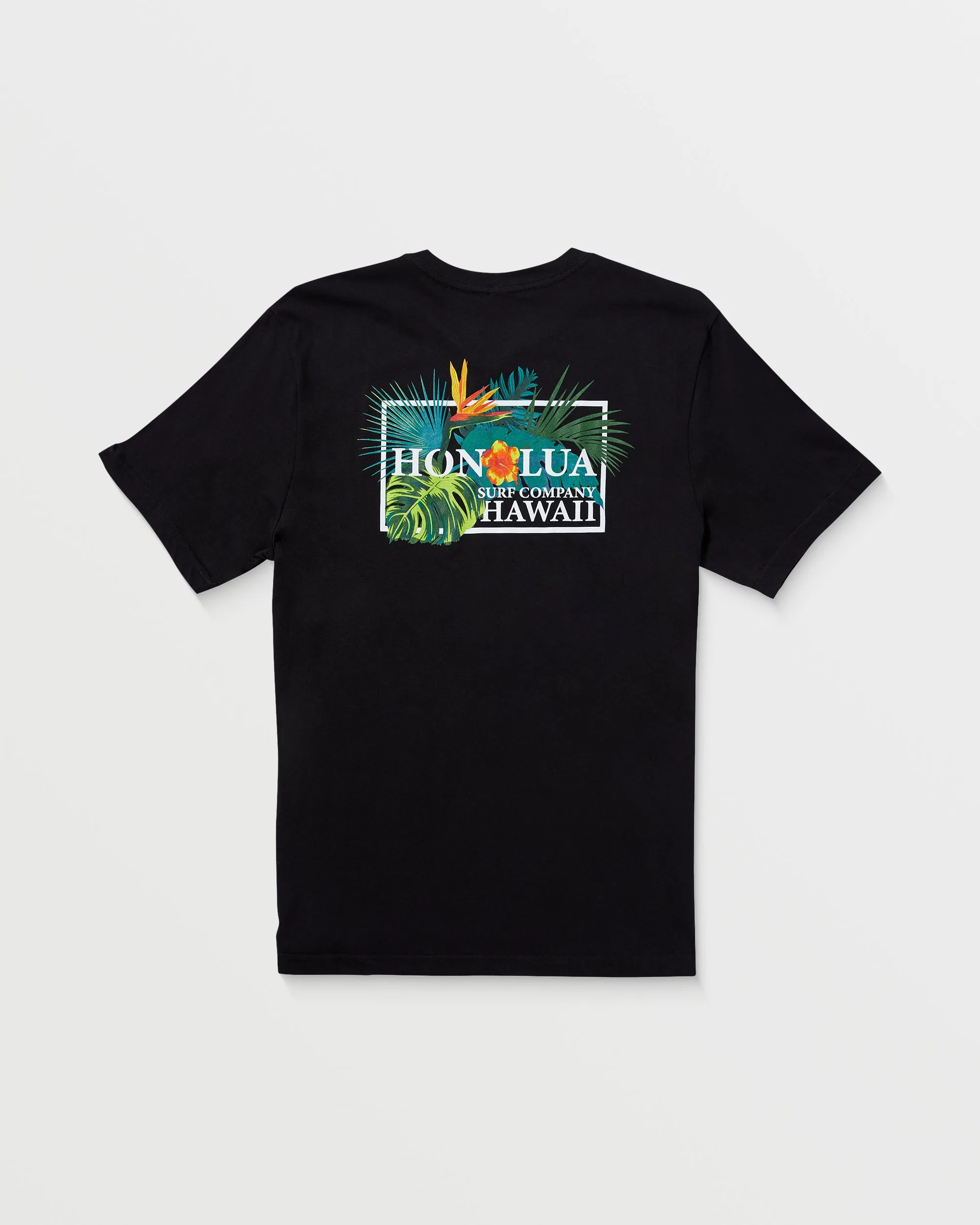 Mens Floral Set Short Sleeve Tee - Black