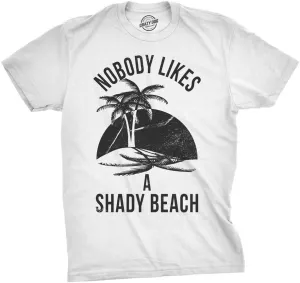 Mens Shady Beach Funny Shirts Vacation Funny Vintage Novelty Hilarious T Shirt