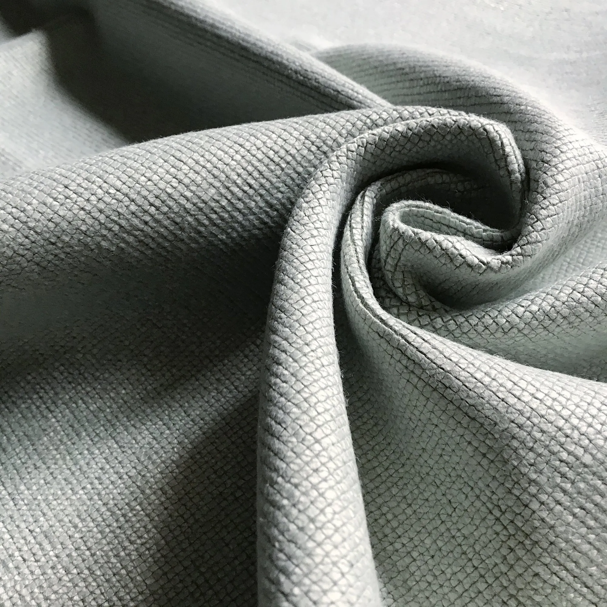 Mint Green Beach Textured Woven Upholstery Fabric 54"