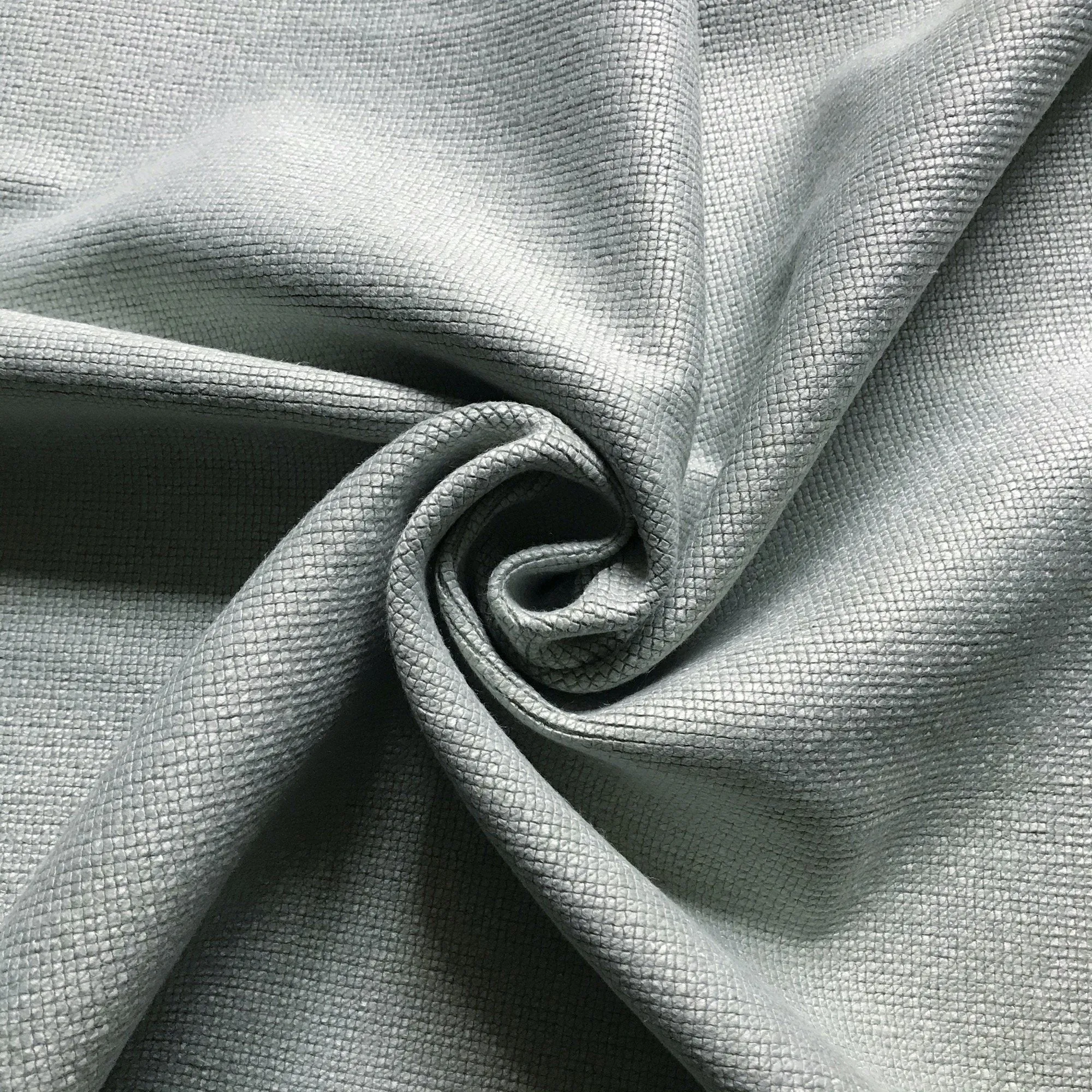Mint Green Beach Textured Woven Upholstery Fabric 54"