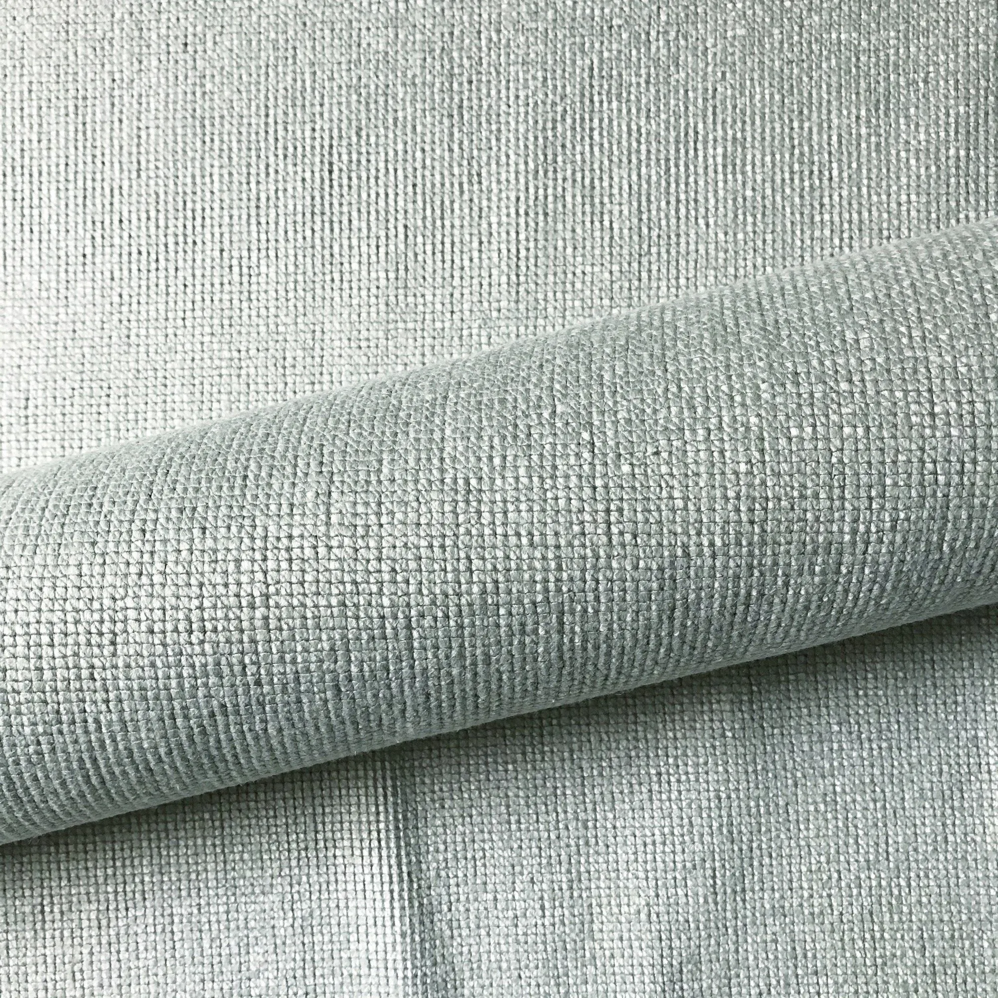 Mint Green Beach Textured Woven Upholstery Fabric 54"
