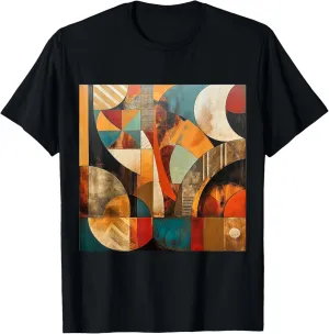 modern abstract pattern art design, Boho Abstract Geometric T-Shirt