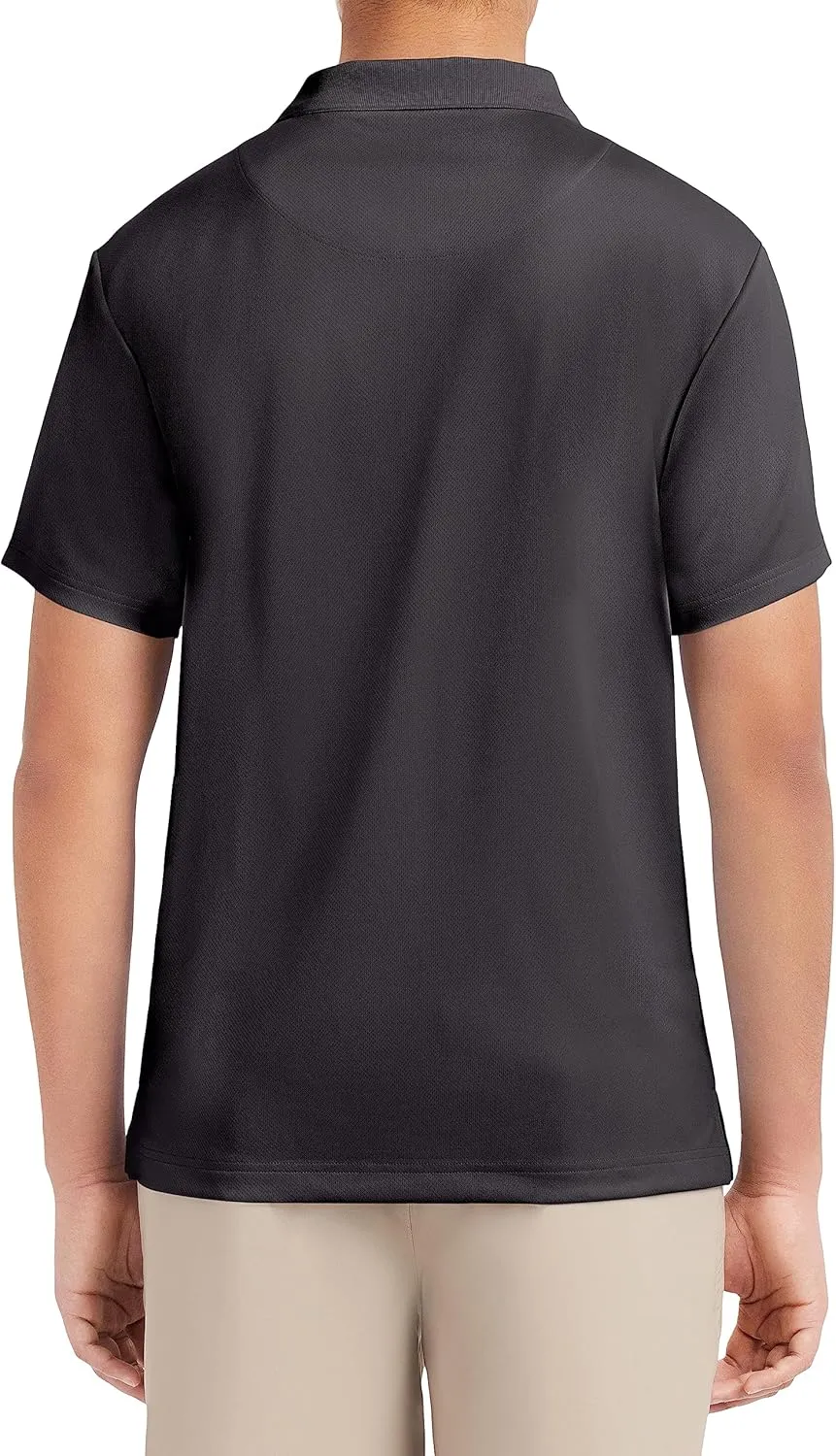 Nautica Young Men's Uniform Short Sleeve Performance Polo