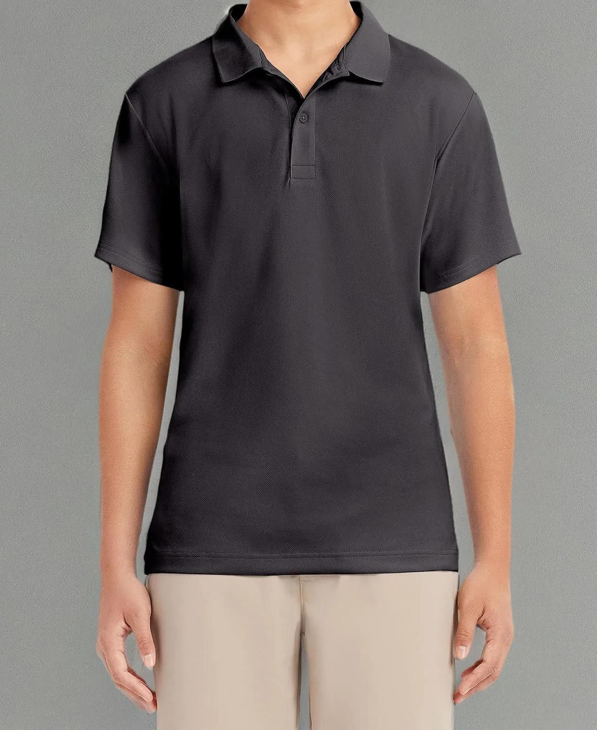 Nautica Young Men's Uniform Short Sleeve Performance Polo