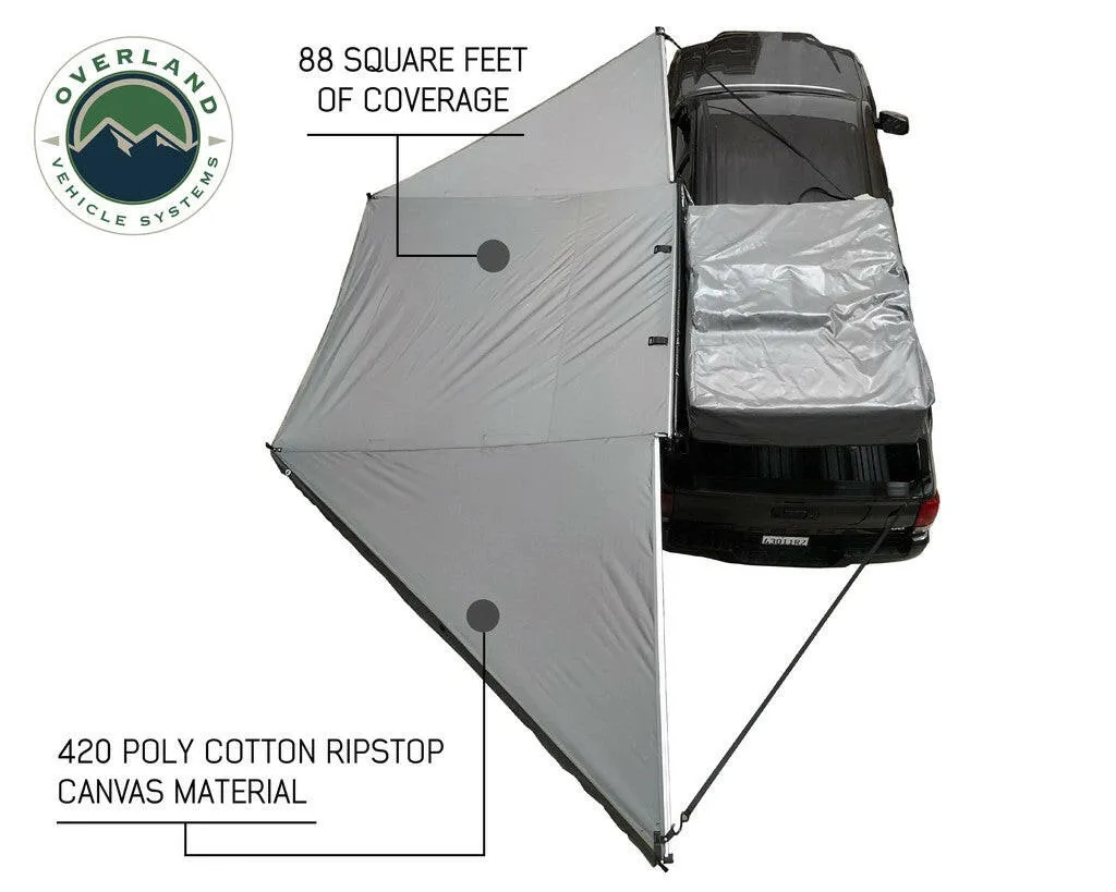 Nomadic Awning 180 - Dark Gray Cover With Black Cover Universal
