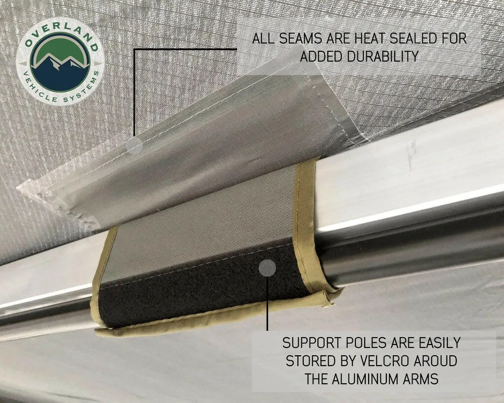 Nomadic Awning 180 - Dark Gray Cover With Black Cover Universal